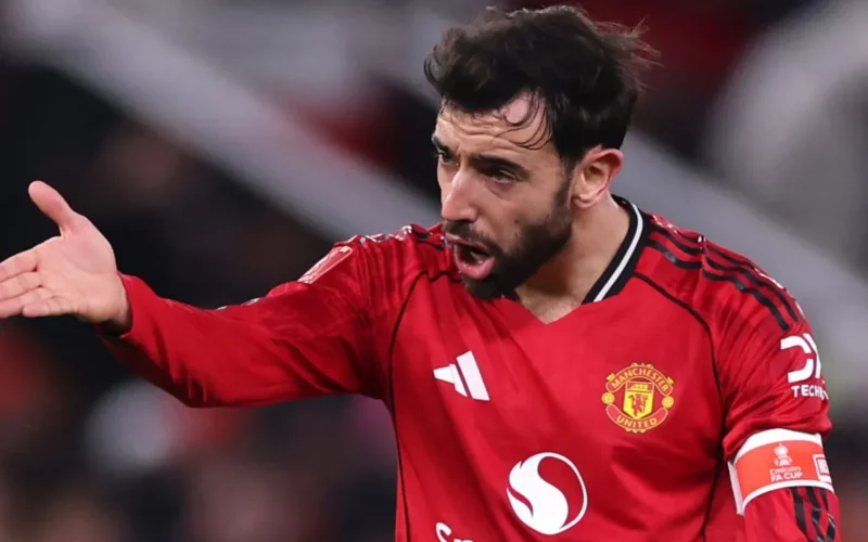 اختراق محرج.. برونو يتورط في إذلال مانشستر يونايتد بعد خسارة الكأس